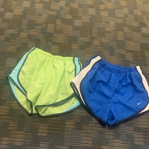 Bundle of TWO nike running shorts! Size small